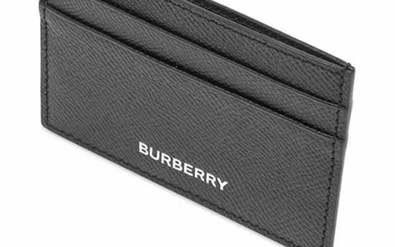 Burberry Business Card Holder Features