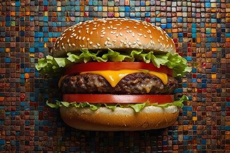 Burger Mosaic