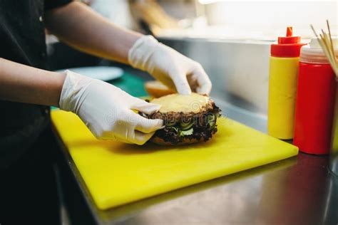 Burger Preparation Image