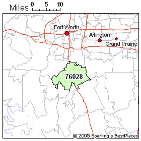 Burleson Zip Code Map