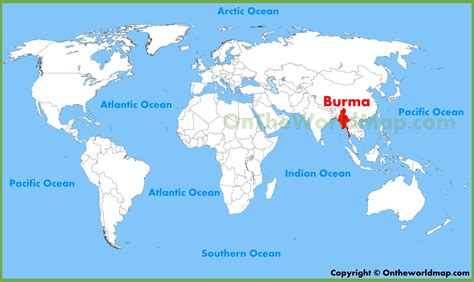 Burmese Map Of The World
