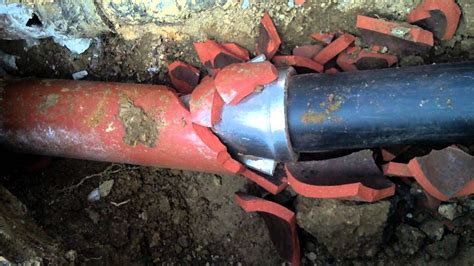 Burst Sewer Pipe
