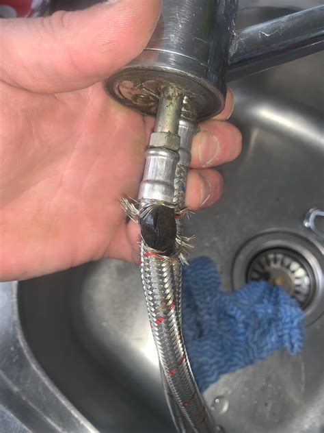 Burst pipe under sink