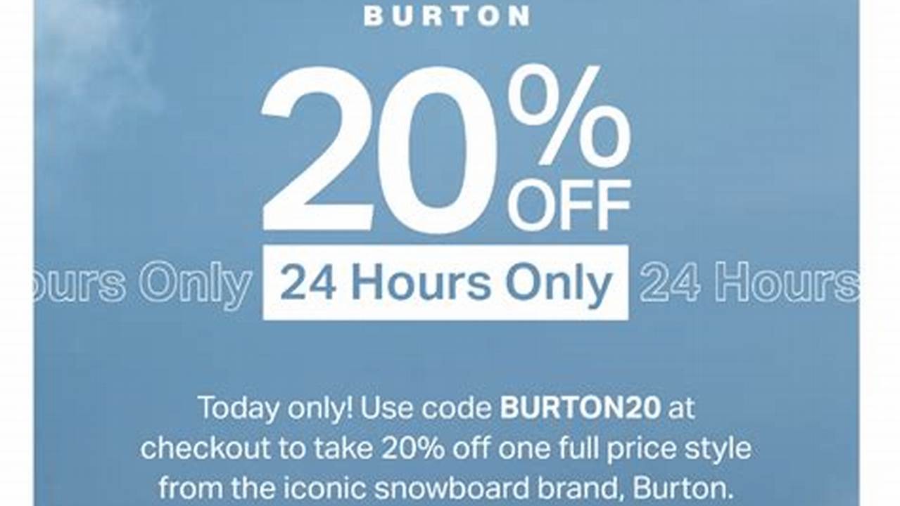 Burton Promo Code 2024