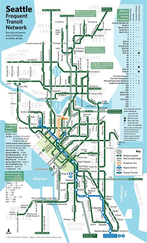 Bus Routes Seattle Map