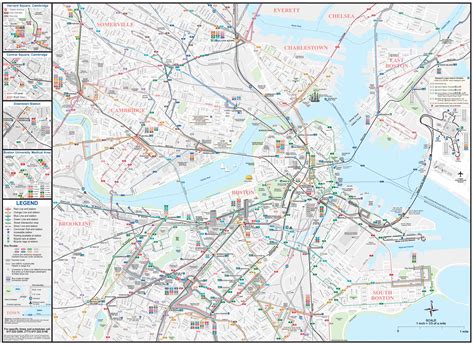Boston's MBTA transit map update showing current service after nearly