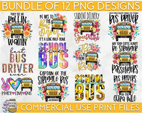 Download Bus Driver Bundle - 12 Designs For Cricut