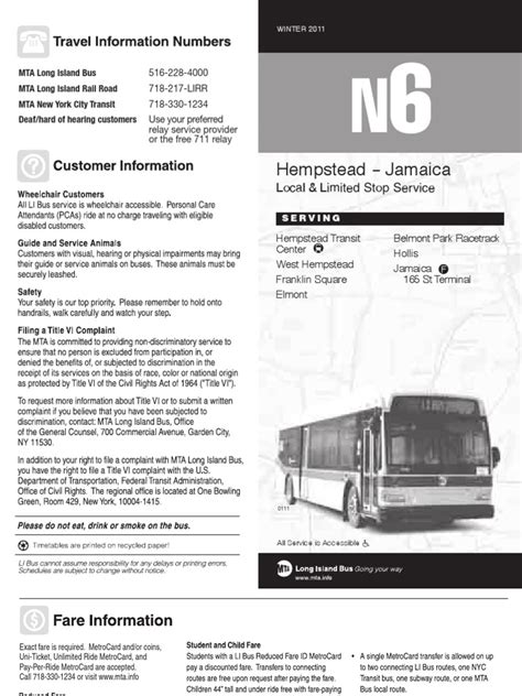 Hello ) n6 bus schedule