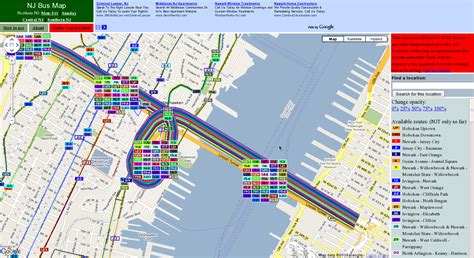 New Jersey to NYC. Bus, Subway Ferry, Shuttle Map. New Jersey Hotels