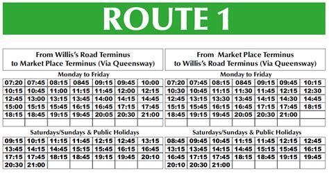 Bus Timetables