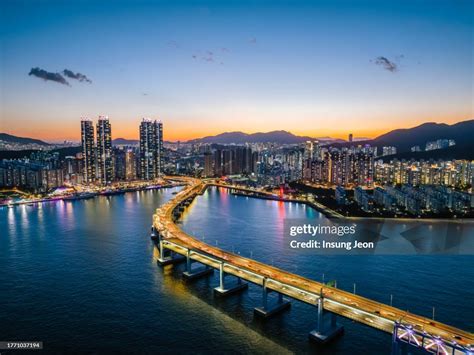 Busan night skyline