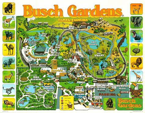 Busch Gardens Markus Ansara Florida Busch Gardens Map Printable Maps