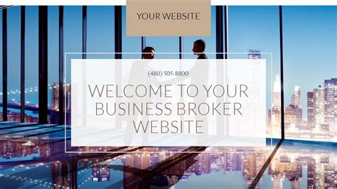 Real estate broker website template