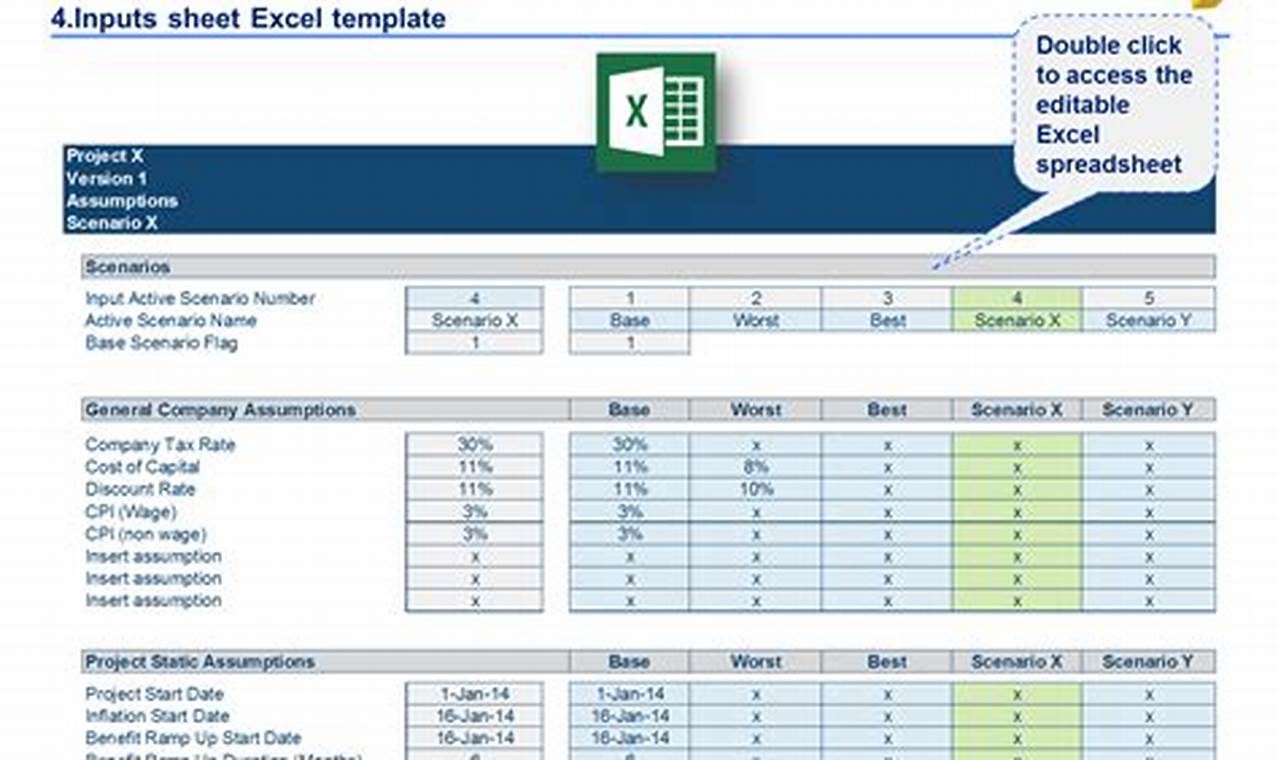 Business Case Excel Template for Developing a Strong Strategic Plan