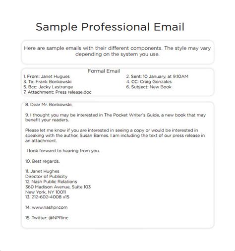 Business Email Template Pdf
