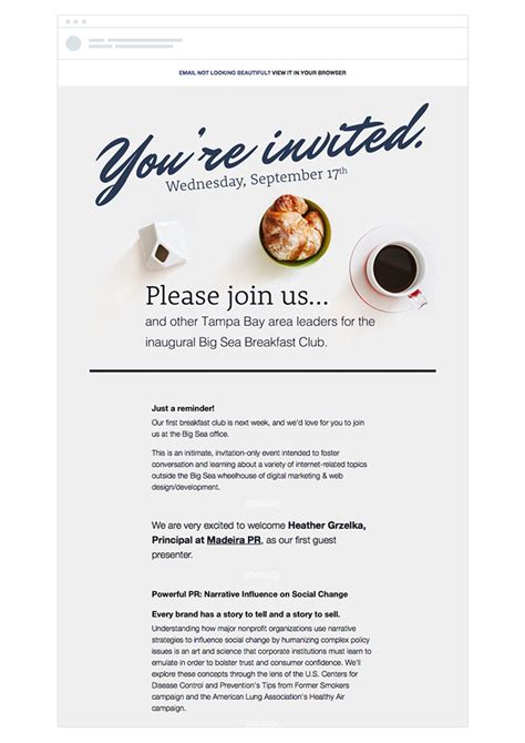 Best 15+ Event Invitation Email Templates and Examples GetResponse
