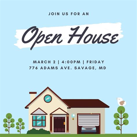 Open House Invite Templates Open house invitation, Invitation