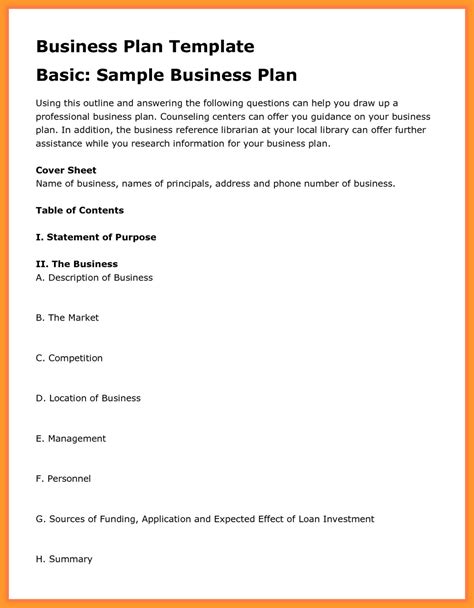 Business Plan Template Hsbc