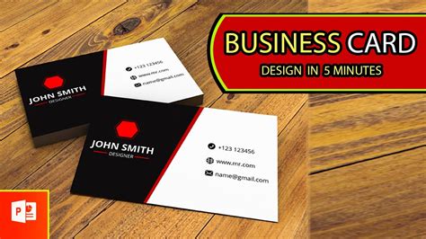 Business Card Template Ppt