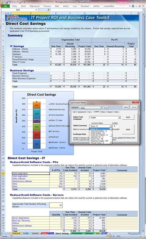 Business Case Calculation Template