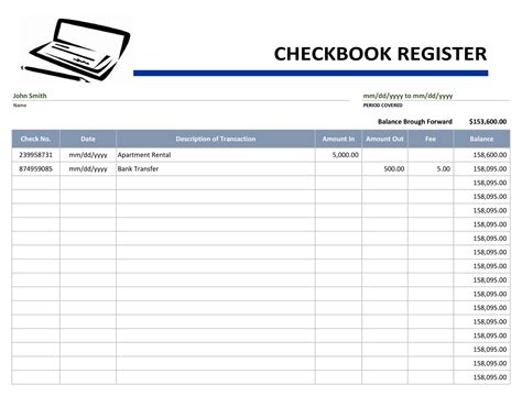 7 Best Images of Free Printable Check Transaction Register Printable