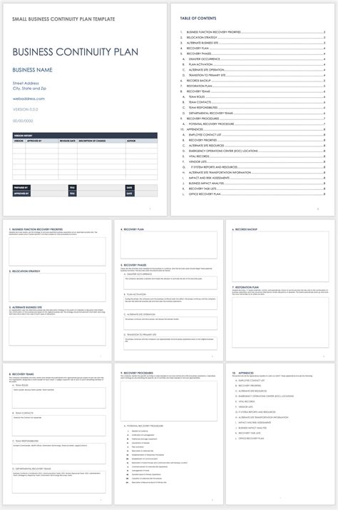 Small Business Continuity Plan Template Beautiful 9 10 Contingency Plan
