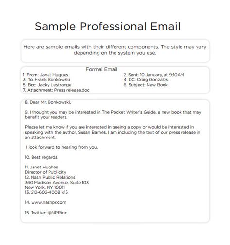 30+ Professional Email Examples & Format Templates ᐅ TemplateLab