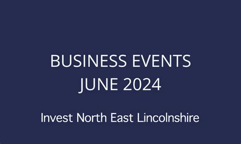 Business Events June 2024