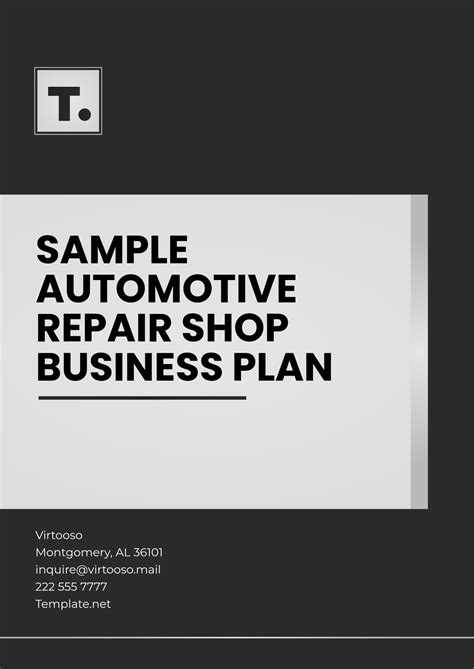 Business Plan Essentials for Automotive Repair Shops