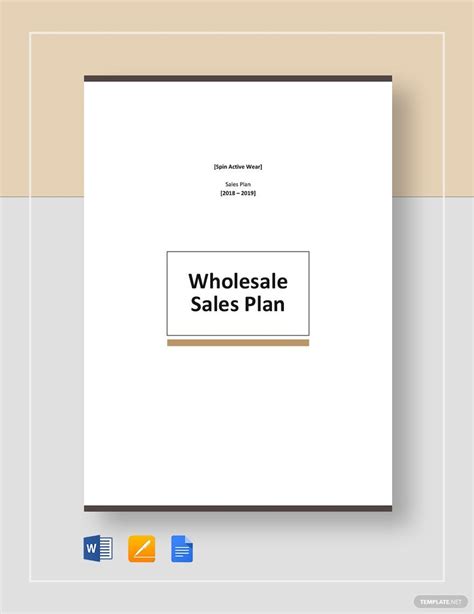 Business Plan for Wholesale Business