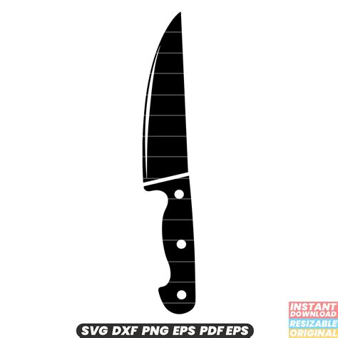 Slice and Dice in Style with Butcher Knife SVG – Cut through the Competition with this Sharp Vector Design!