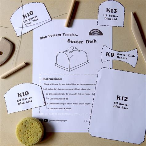Butter Dish Template