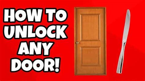 Butter Knife To Lock Door