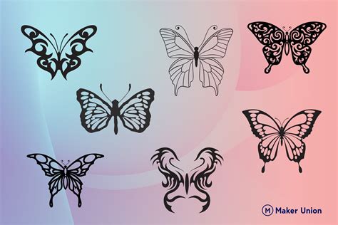Download Butterflies and Flowers Commercial Use DXF Files