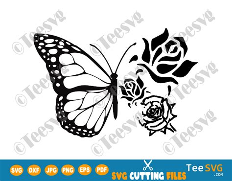 Download Butterflies and Flowers Cut Files