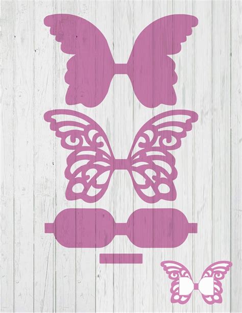 Download Butterfly Bow | Scalloped Bow DXF Files