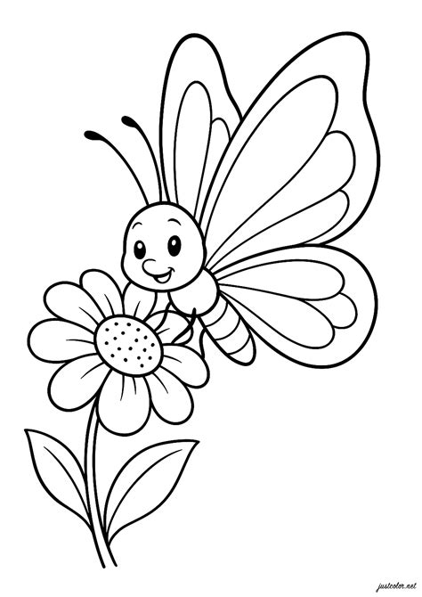 Butterfly Clipart Coloring Pages