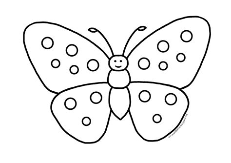 Butterfly Coloring Pages Easy