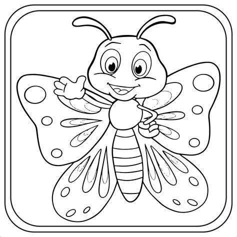 Butterfly Coloring Pages For Kindergarten