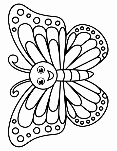 Butterfly Coloring Pages Prek