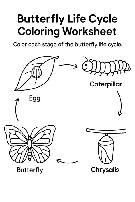 Butterfly Coloring Worksheet