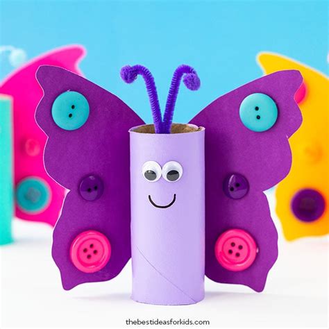 Butterfly Craft With Toilet Paper Roll