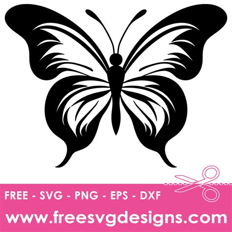 Download Butterfly Head SVG File - SVG Design Silhouette DXF Files