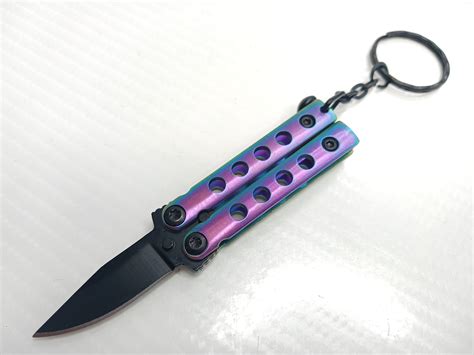 Butterfly Knife Keychain