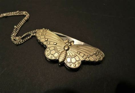 Butterfly Knife Necklace
