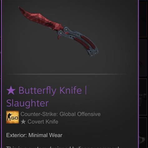 Butterfly Knife Slaughter Mw
