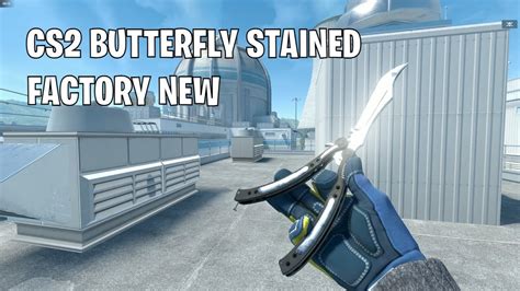 Butterfly Knife Stained