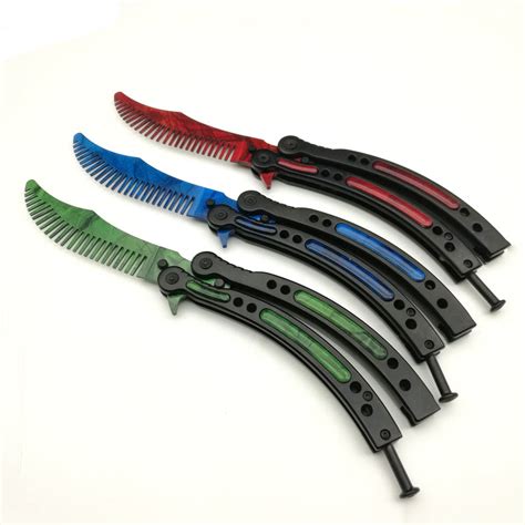 Butterfly Knife With Comb