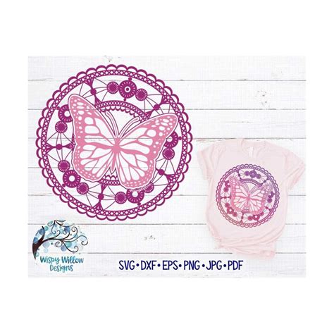 Download Butterfly Mandala Creativefabrica DXF Files