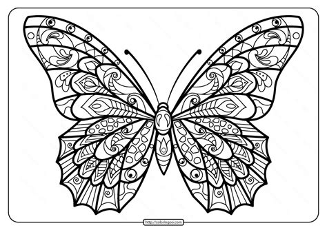 Download Butterfly Mandala Printable